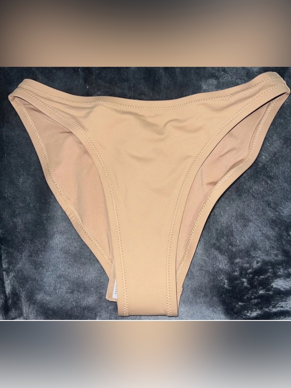 SKIMS recycled swim mid coverage bottom color OCHRE